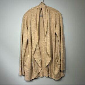Barefoot dreams tan teddy bear cardigan size L/XL